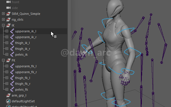 [Maya]Rigging 08 - IK FK Switch